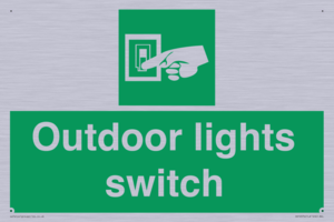 Outdoor lights switch